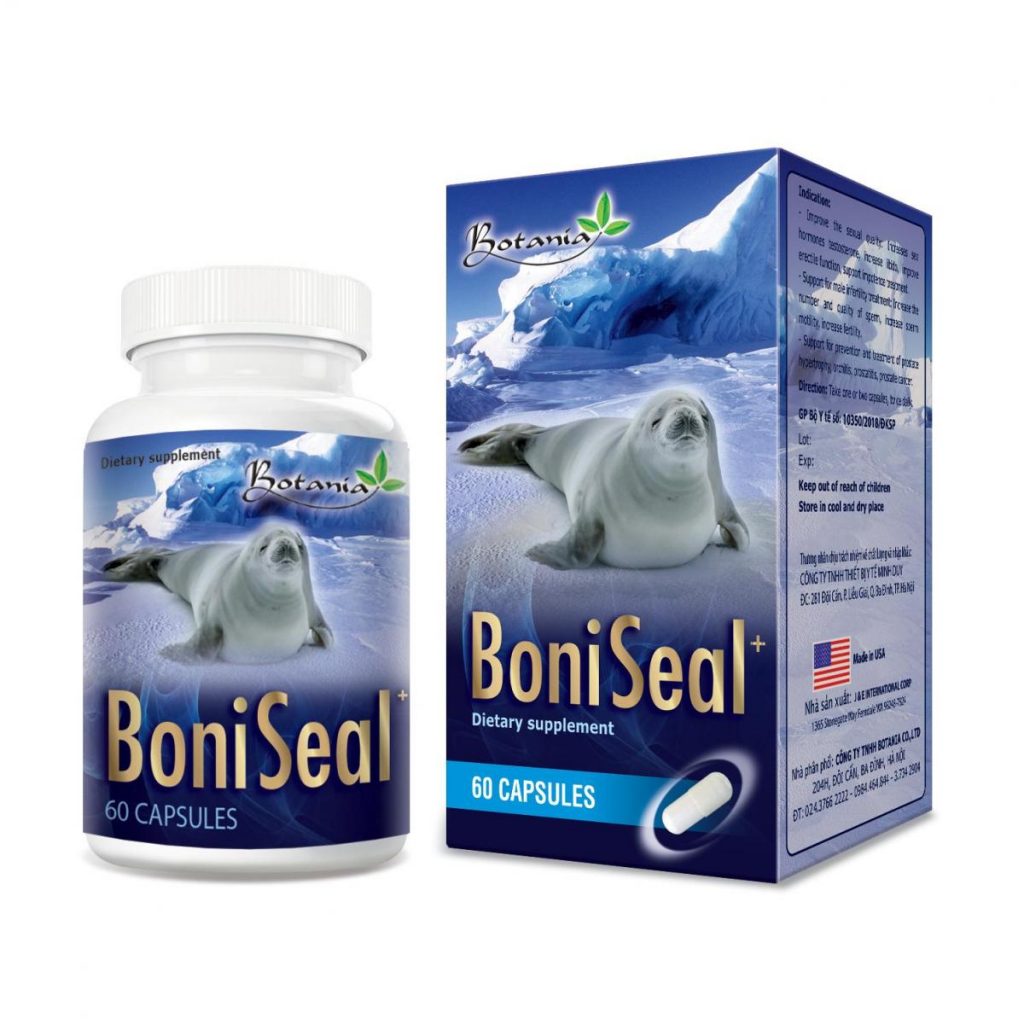 BoniSeal  hỗ trợ nam giới sinh lý yếu, di tinh, liệt dương, giảm ham muốn tình dục.